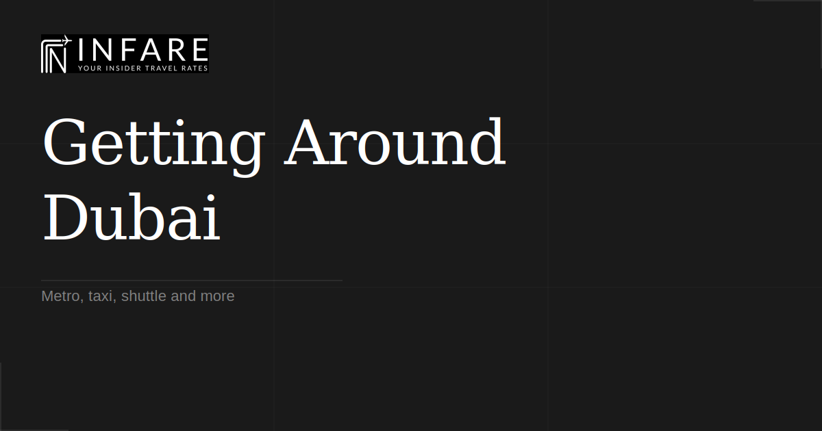 Dubai — Getting Around Guide — Metro vs Taxi vs Rental Car