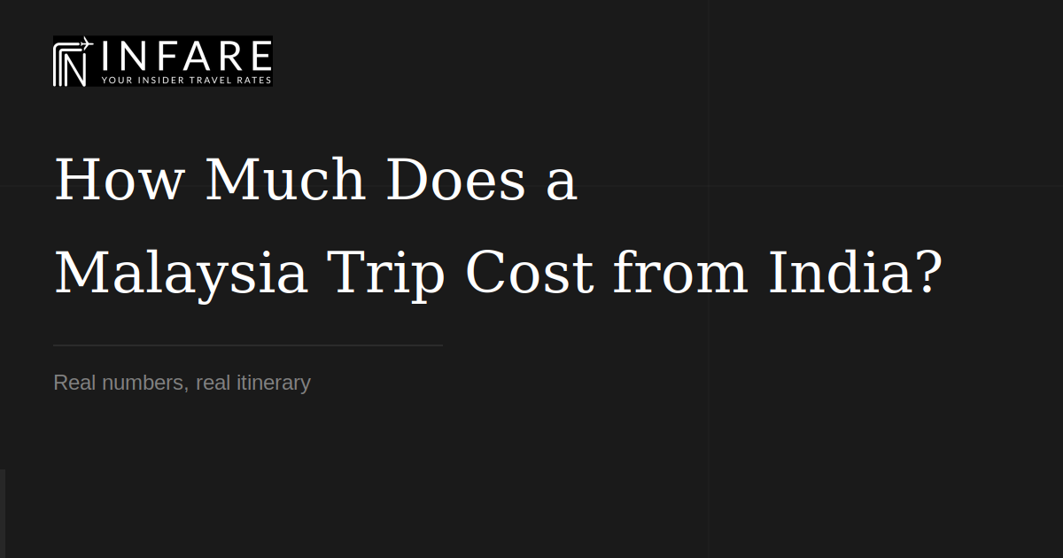 How Much Does a Malaysia Trip Cost from India?